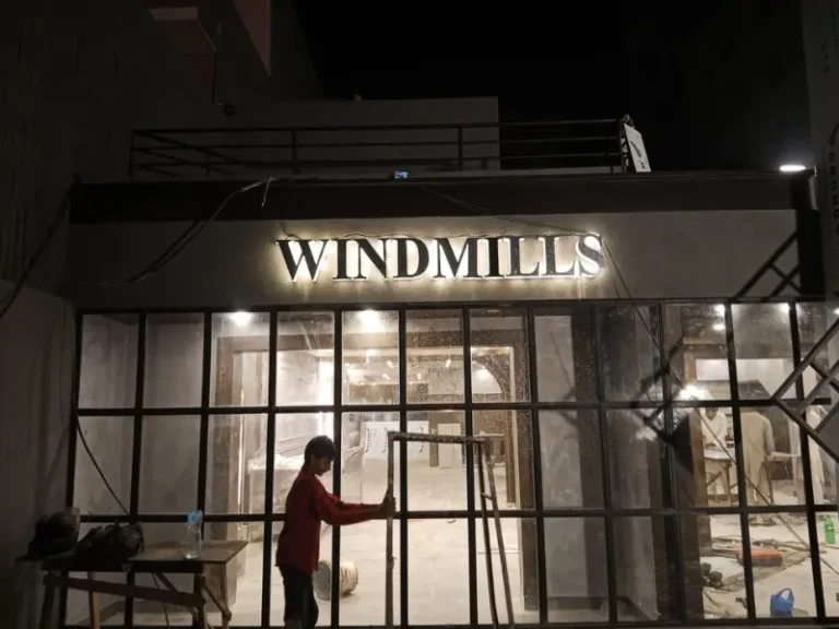 3D steel LED sign board in Lahore by Artista Sign and Design