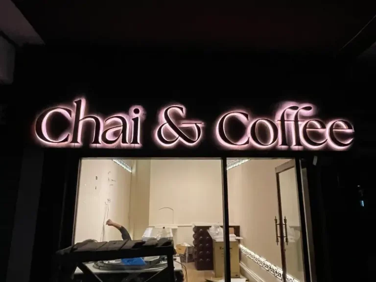 Chai & Coffee 3d Led Sign Board