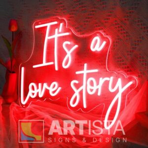 It’s a Lovely LED neon sign couple romantic neon signage for wedding and room decor