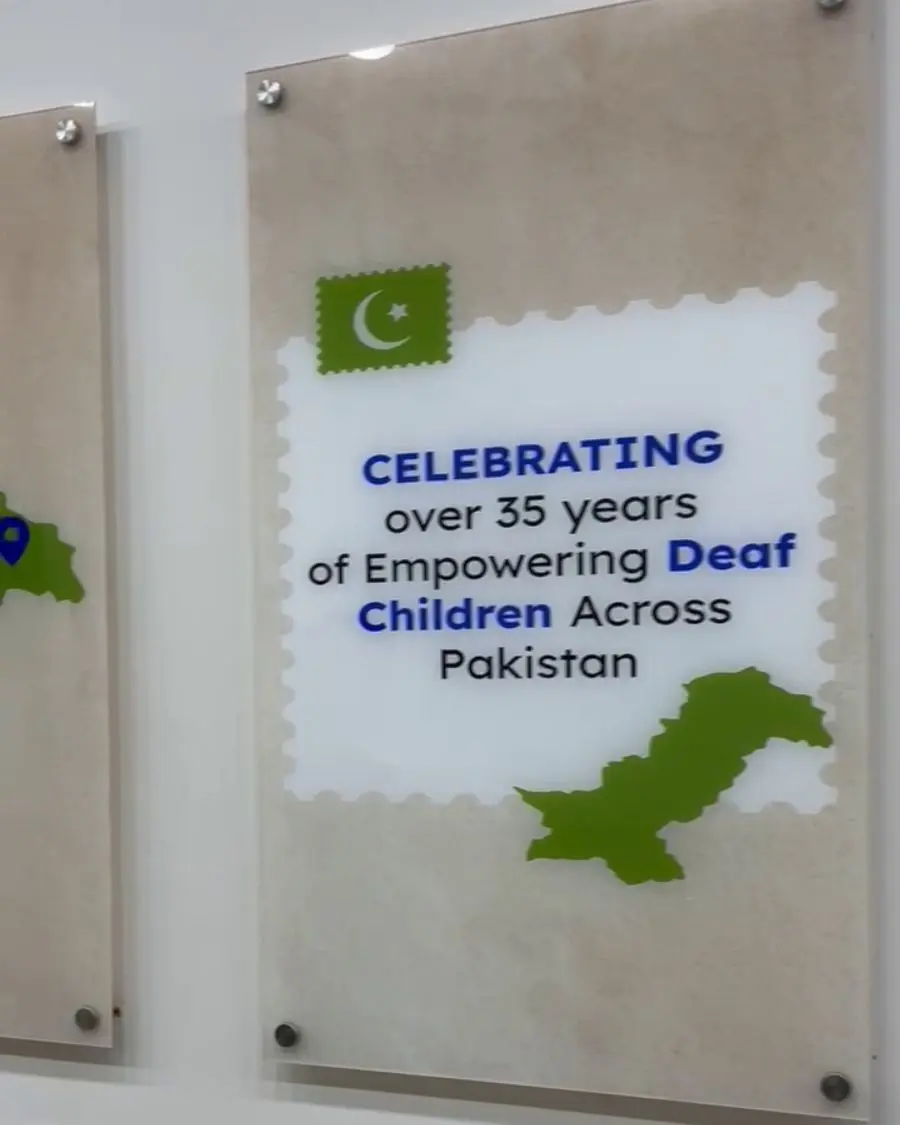 Deaf Reach Acrylic Wall Sign & Office Branding Installation